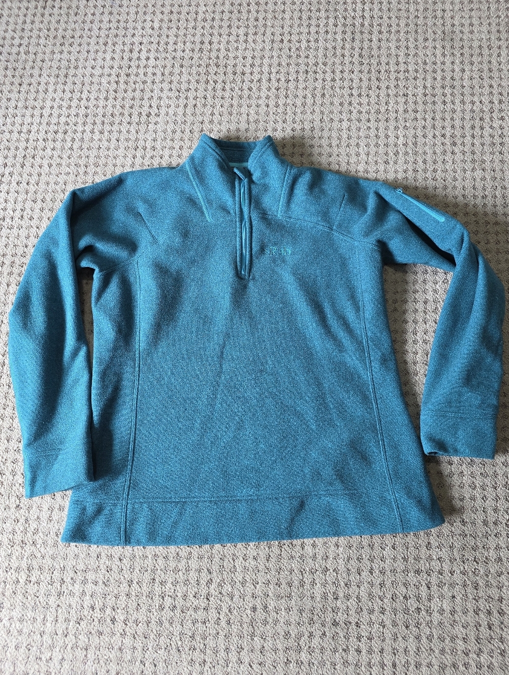Rab Women’s Teal Quarter-Zip Fleece Pullover Jacket